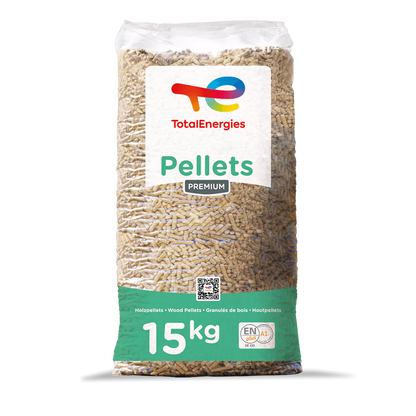 Pellets de madera Total Energies 65 Sacos de 15 kg